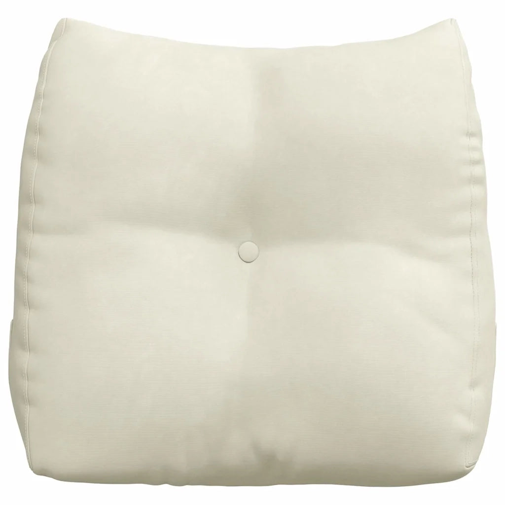 Cuscino per Schiena Crema 45 x 24 x 50 cm Velluto 42014380