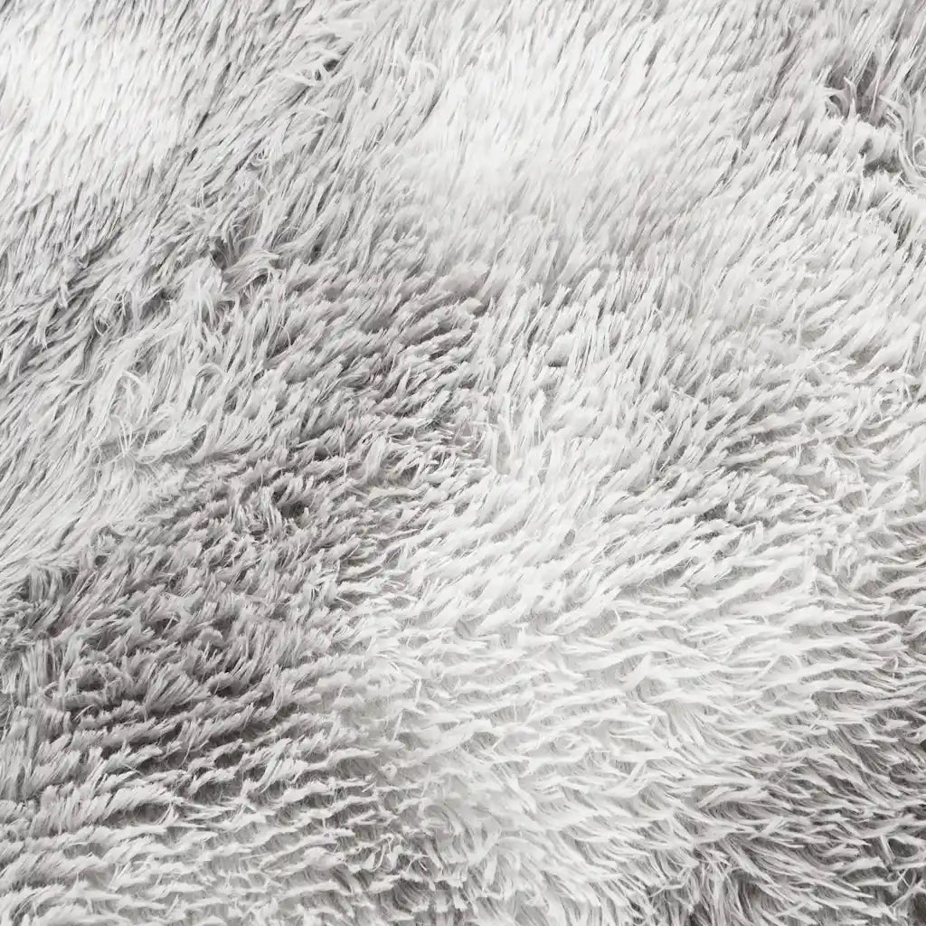 Tappeto del soggiorno | Tappeto Shaggy a Pelo Lungo NAVARRA Grigio Argento 300x200 cm
