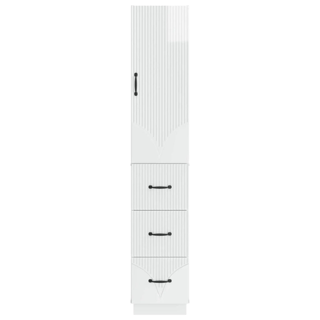 Set di armadi 2 pcs Bianco Lucido 33 x 34,5 x 87 cm 3416812