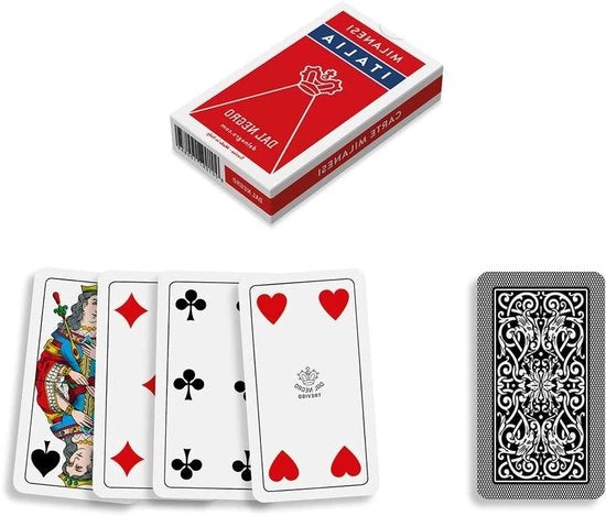 Gioco da Kartoffel di 40 carte in cartone per il gioco con la scopa e il tris