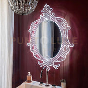 SPECCHIO  DA PARETE MADAME CON DECORAZIONI IN CRISTALLO ACRILICO CON LUCI