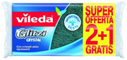 VILEDA SPUGNA DA CUCINA GLITZI CRYSTAL 2 + 1 OMAGGIO