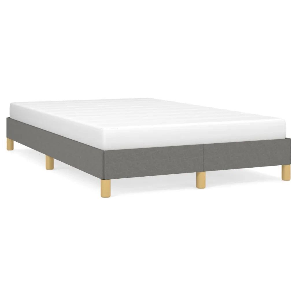 Letto matrimoniale | Letto per adulti | Giroletto senza Materasso Grigio Scuro 120x200 cm Tessuto