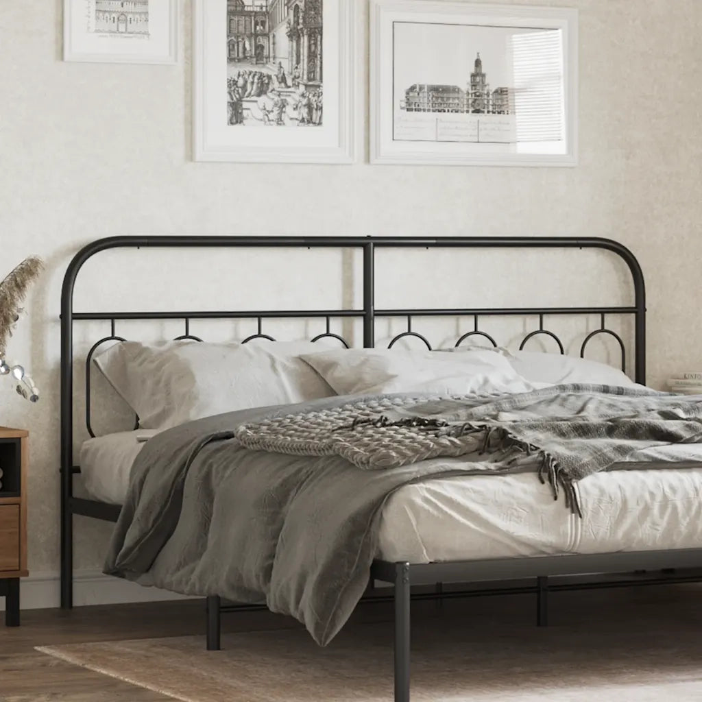 Testiera di Ricambio in Metallo Nero 160 cm 377152