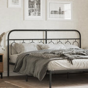 Testiera di Ricambio in Metallo Nero 160 cm 377152