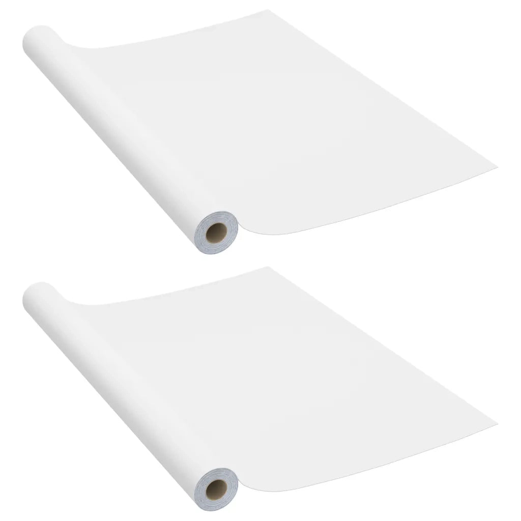 Pellicole Autoadesive per Mobili 2 pz Bianche 500x90 cm in PVC cod mxl 53407