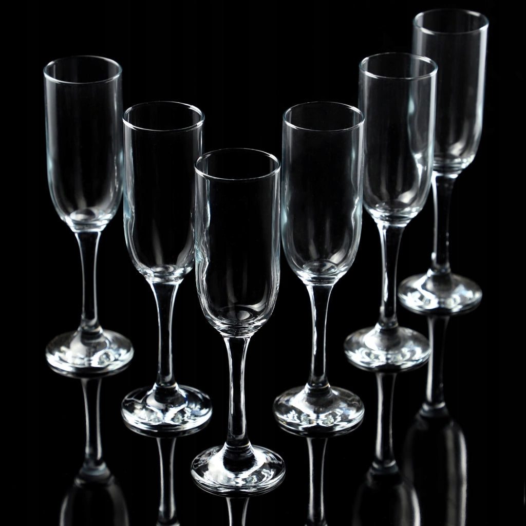 Set di 6 bicchieri da champagne/prosecco KADAX da 210 ml