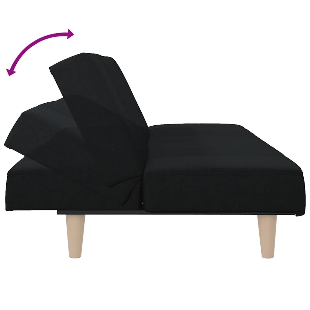 Divano letto | Sof¨¤ letto | Letto singolo Nero in Tessuto