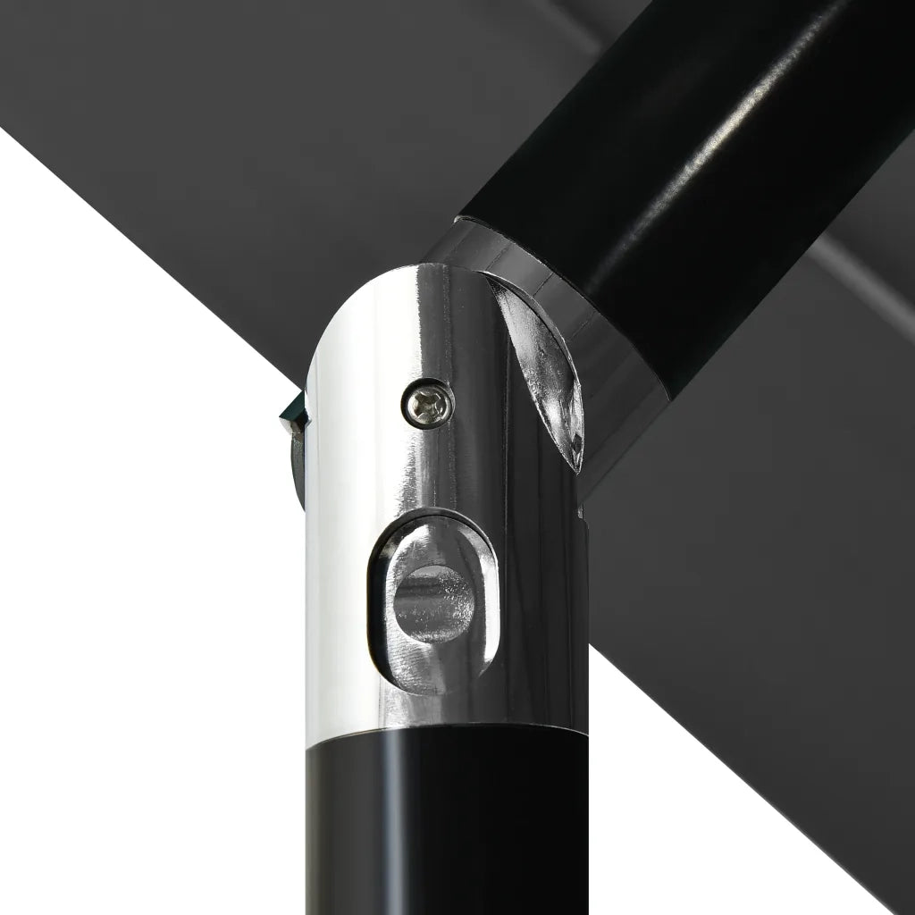 Ombrello | Parasolne a 3 Livelli con Palo in Alluminio Antracite 3,5 m