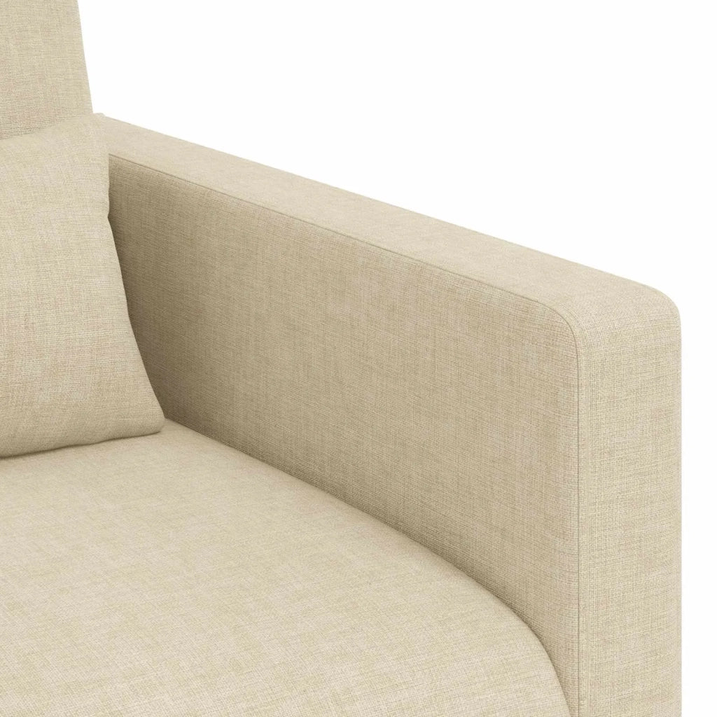 Set di divani 2 pcs Crema 139 x 78 x 80 cm Tessuto 3407498