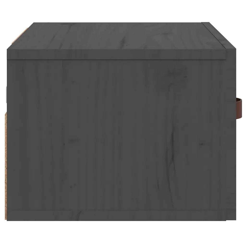 Comodini a Muro 2 pz Grigi 40x29,5x22 cm 820991