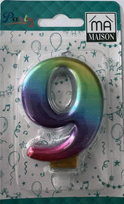 MA MAISON CANDELA "9" ARCOBALENO METALLIZZATO