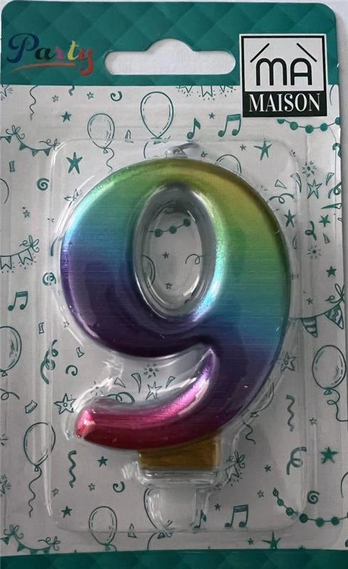MA MAISON CANDELA "9" ARCOBALENO METALLIZZATO
