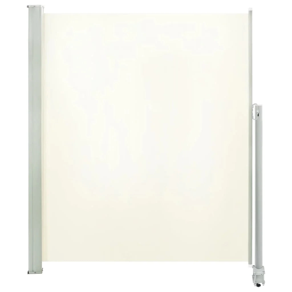 Tenda da sole laterale retrattile/schermo privacy per patio giardino terrazza balcone 160 x 300 cm bianco sporco 02_0007272
