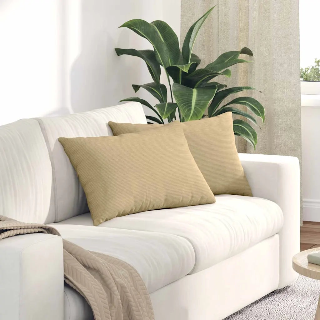 Cuscini da Divano 2 pcs Grigio Verde 60 x 40 cm 42013692