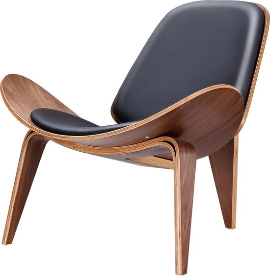 Sedia Moderna in Noce - Fauteuil - Punto di Fuga in Camera