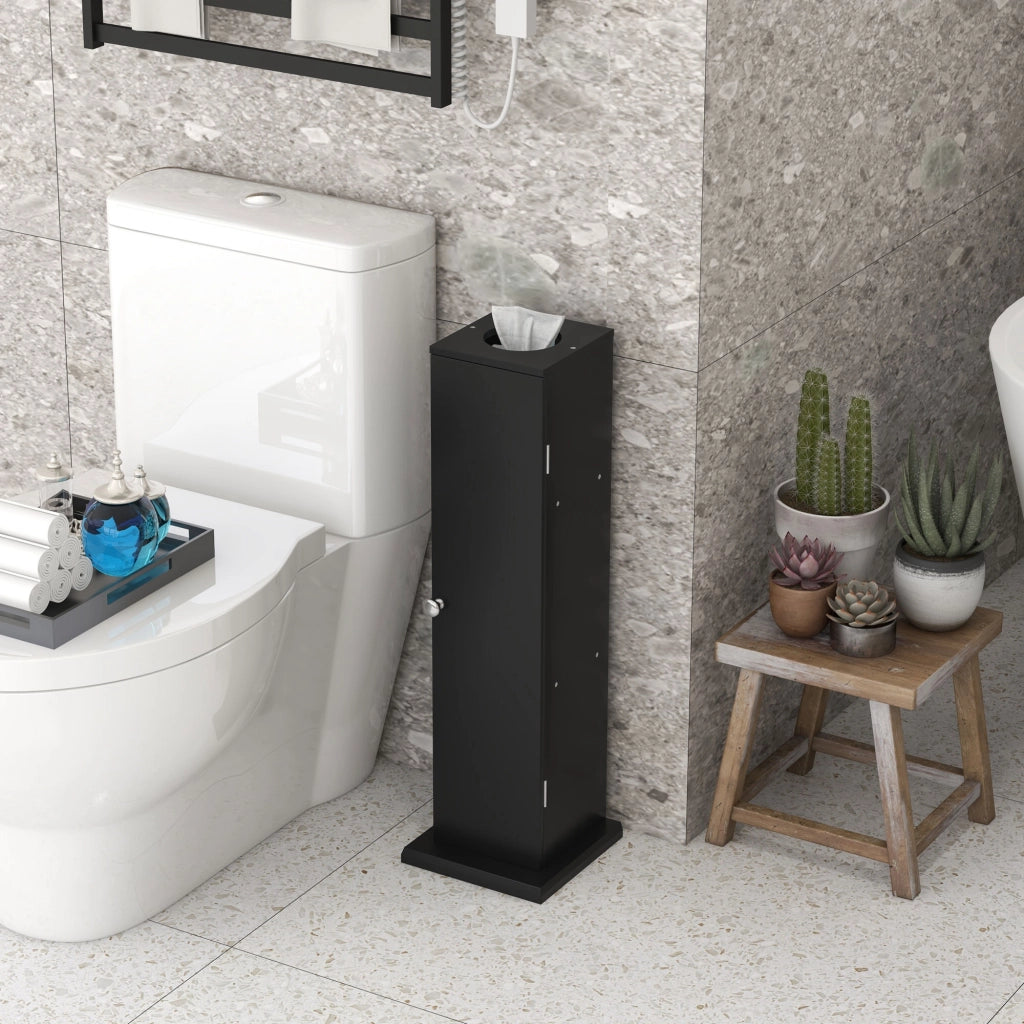 Mobile bagno con portarotolo 3 livelli ¨C Minimal ¨C nero