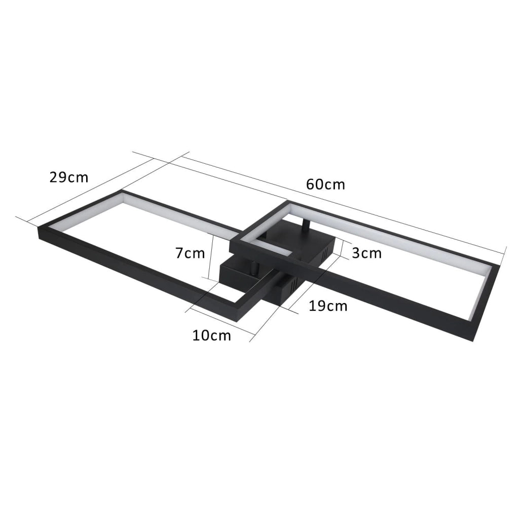 ZMH Lampada da soffitto a LED con telecomando - Illuminazione interna regolabile