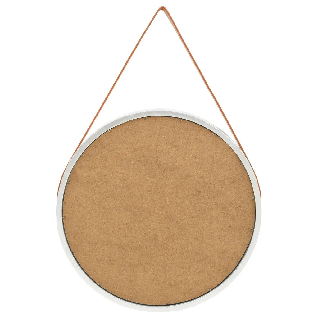 Specchio da Parete | Specchio decorativo con Cinghia 60 cm Argento