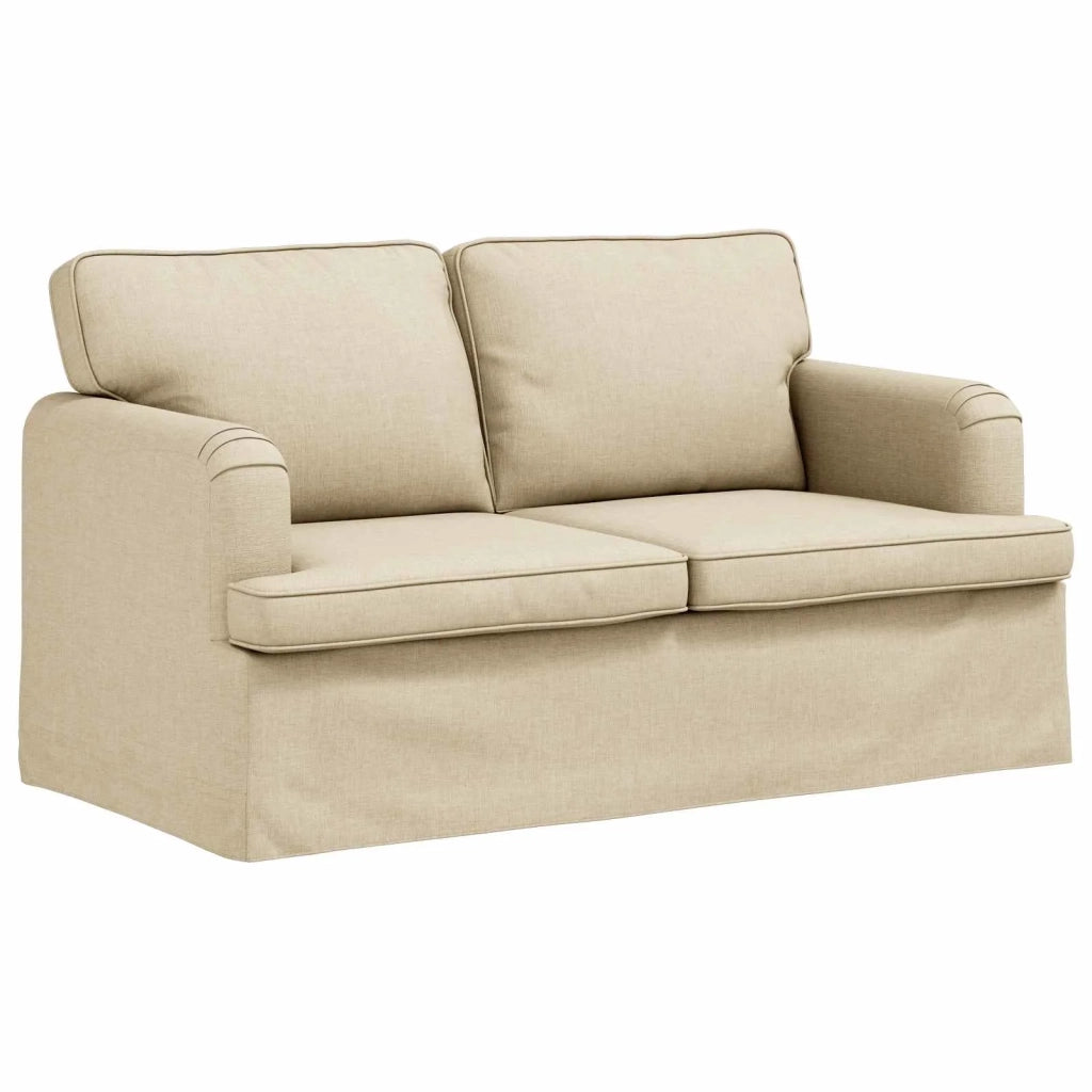 Divano Crema 144 x 80 x 85 cm Tessuto 42024488
