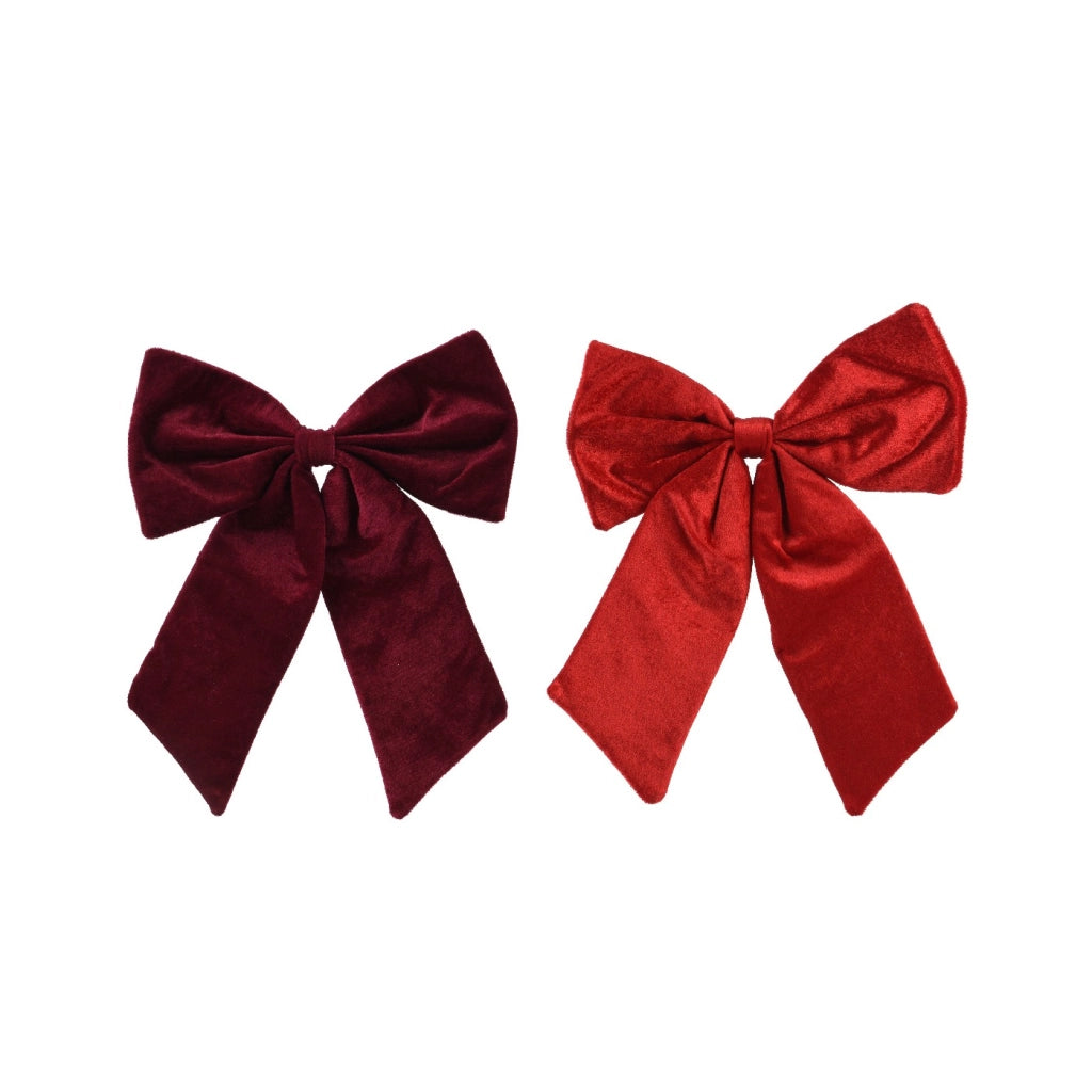 Fiocco poliestere rosso/bordeaux 30x35cm