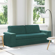 Divano Verde Scuro 222 x 80 x 82 cm Tessuto