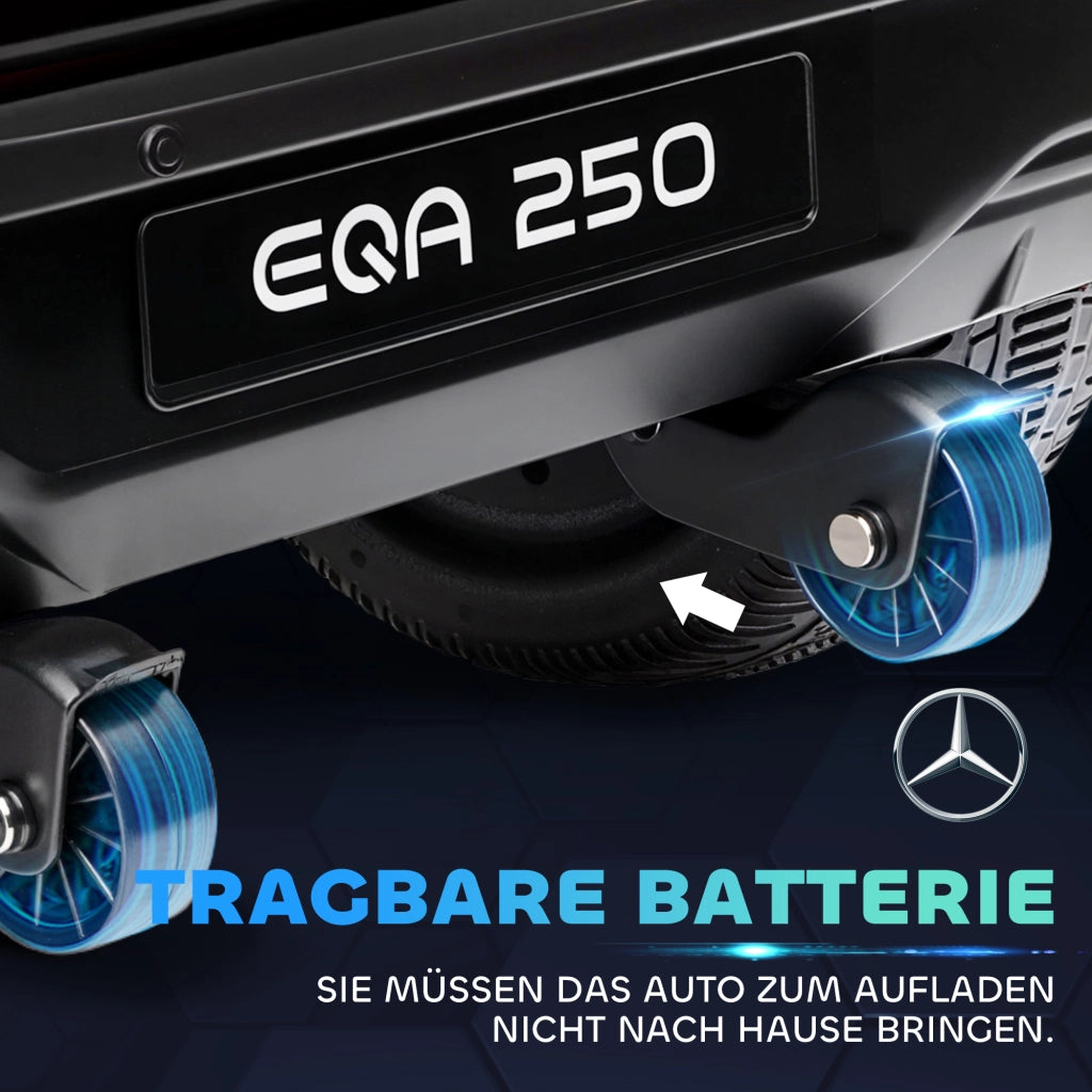 Auto elettrica per bambini Mercedes-Benz EQA ¨C Minimal ¨C nero