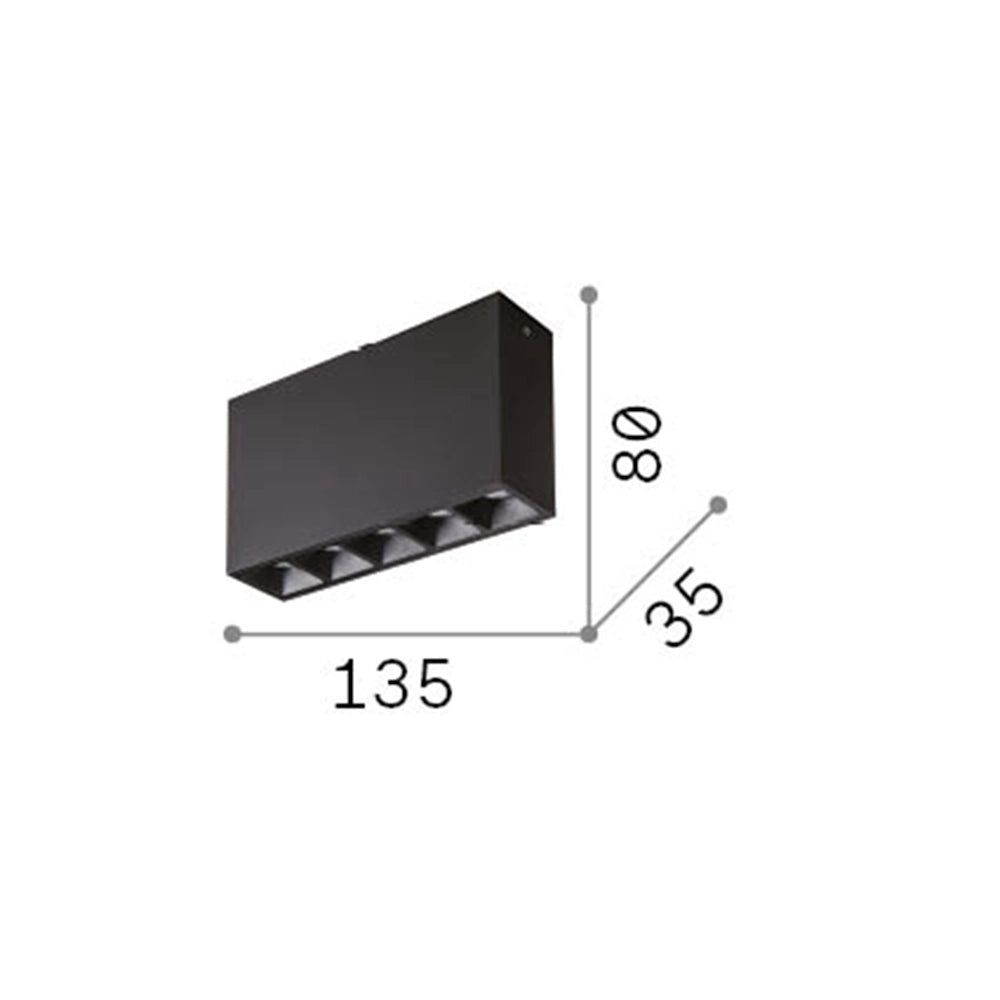 Modulo Da Soffitto Lika Alluminio Bianco Led 12,5W 3000K Luce Calda