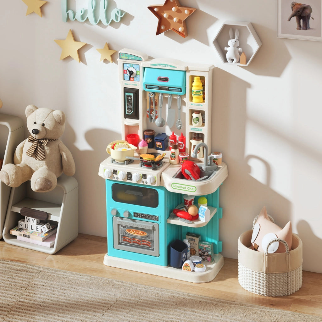 Set Cucina Giocattolo 92 Pezzi ¨C Xylo ¨C Plastica Verde con Rubinetto, 3-6 Anni