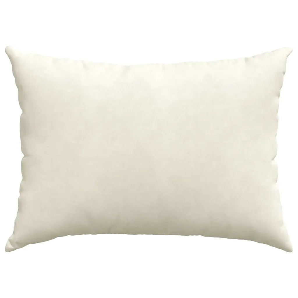 Cuscini da Divano 2 pz-Set di 2 Cuscini per Sofa Crema 70 x 50 cm Tessuto in Cords 194088