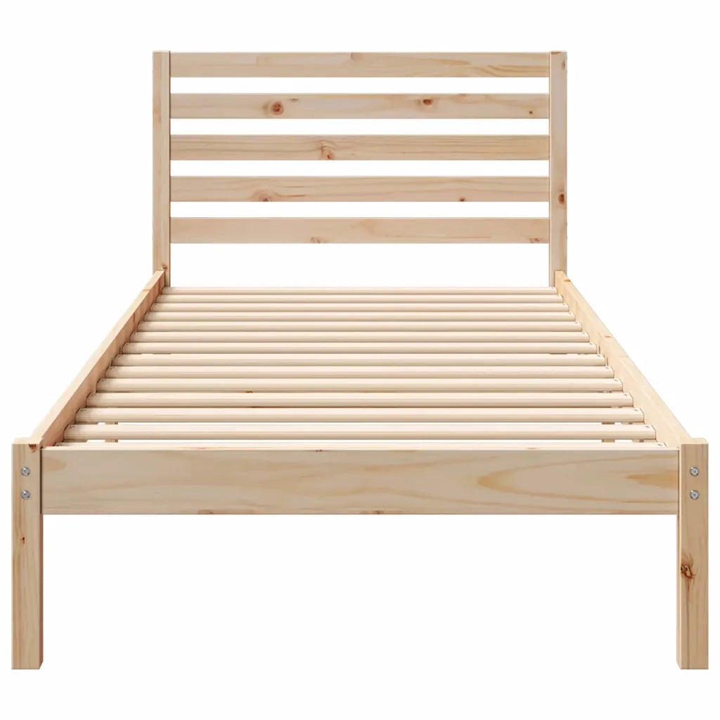 Struttura del letto-Giroletto Marrone 100 x 210 cm Pino massello 238979