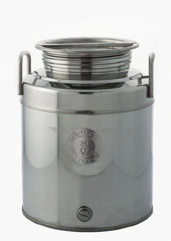 1pz contenitore acciaio inox x olio lt.20 cod:ferx.9377