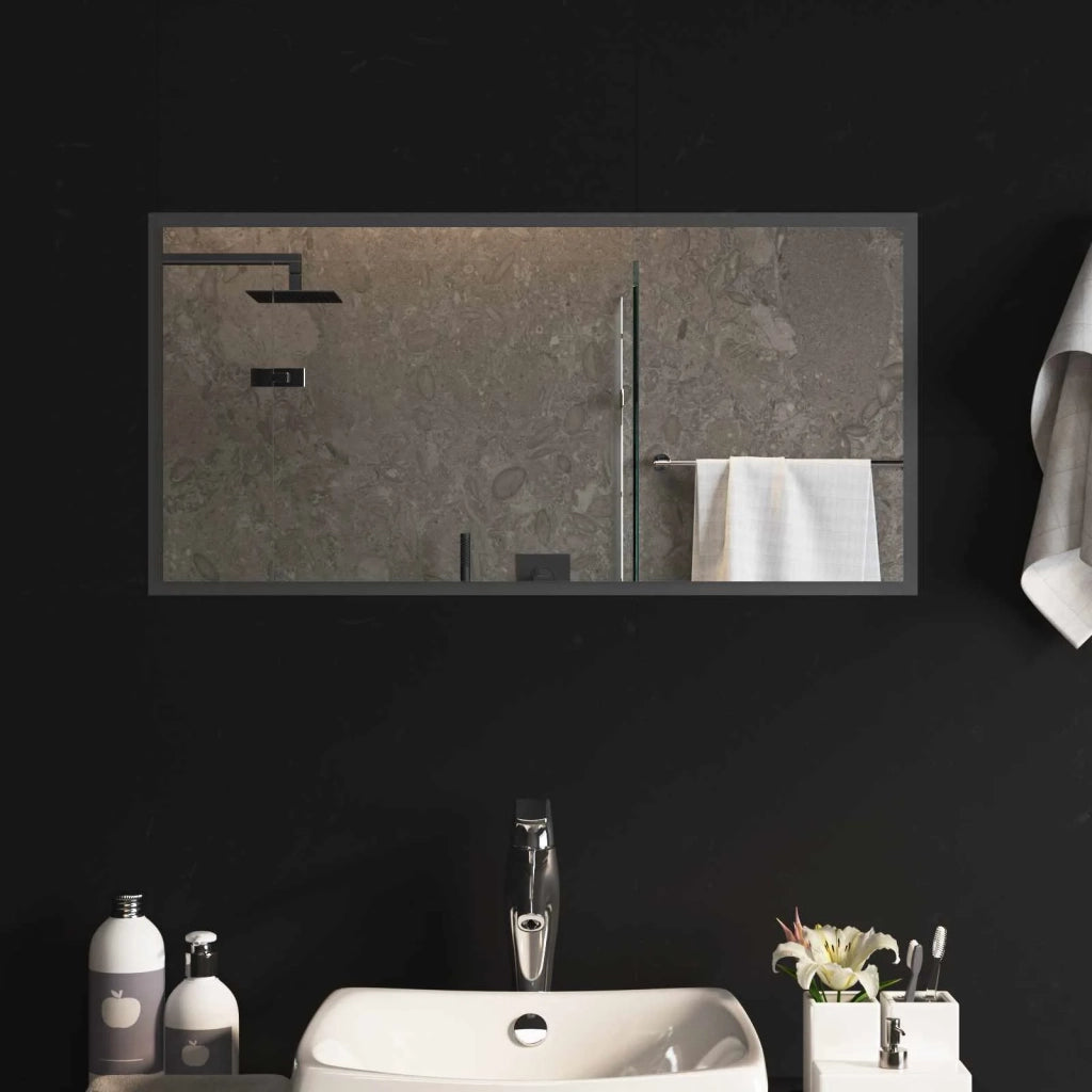 Specchio da bagno LED Trasparente 80 x 40 cm vetro temperato 42045816