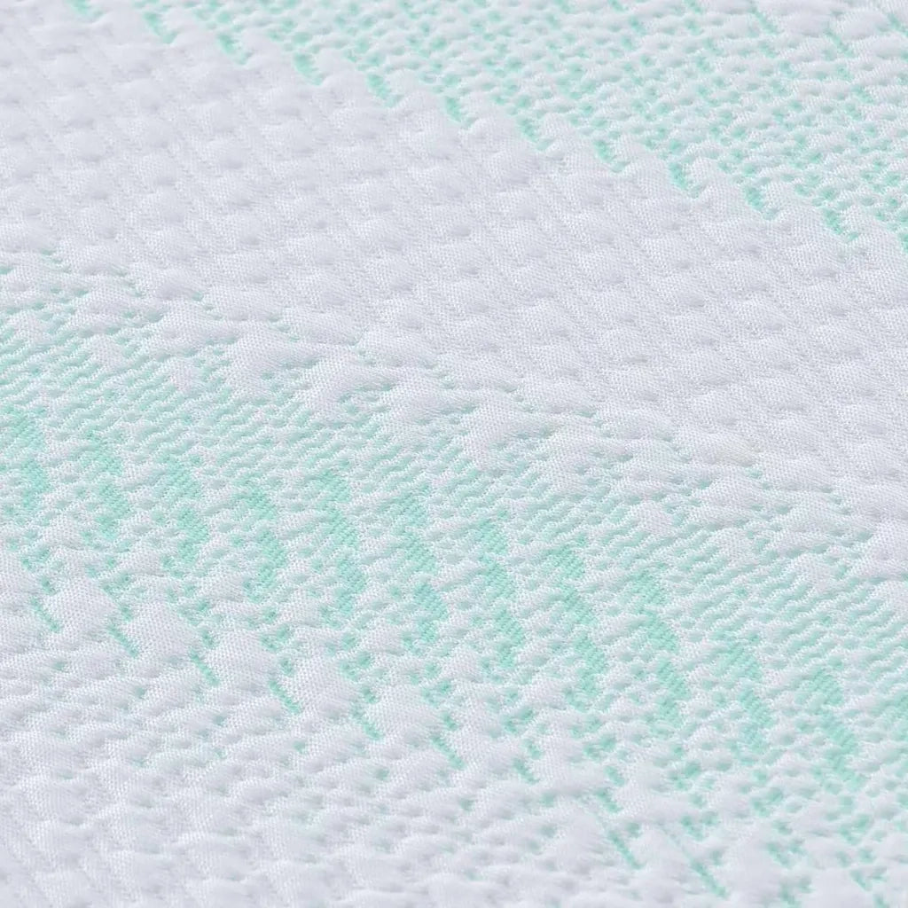 Topper per materasso Bianco e Verde 180 x 200 cm 4106163