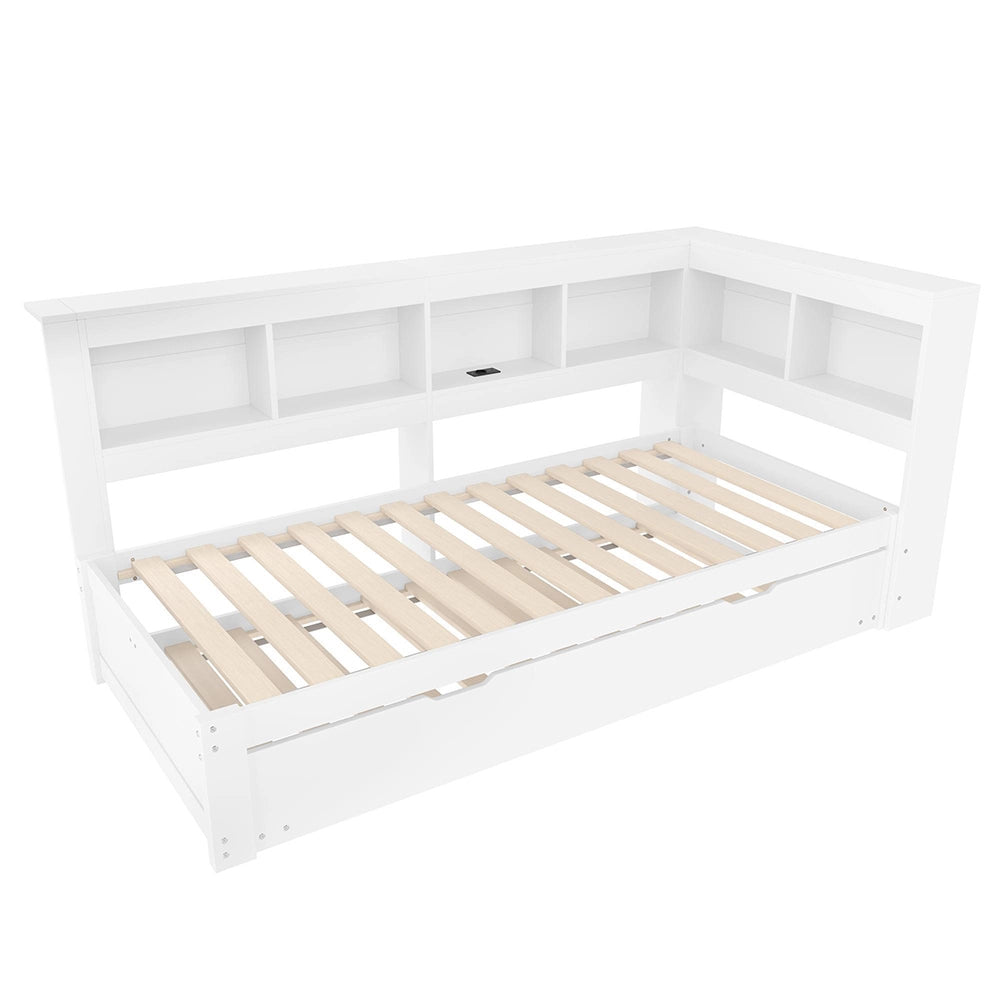 Divano letto 90x200cm?- Xylo - gigogne USB bianco