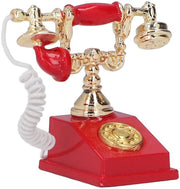 Accessorio per Poppenhuis - Miniatura di Telefono - Materiale di Alta Qualità - Duraturo - Scala 1:12 - Miniatura di Telefono Vintage