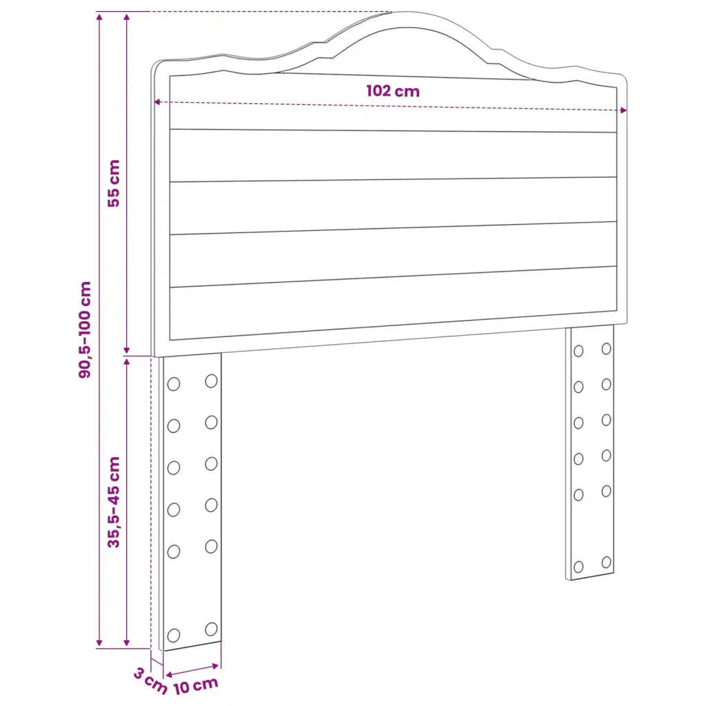 Testiera Grigio Sonoma Legno ingegnerizzato 888040