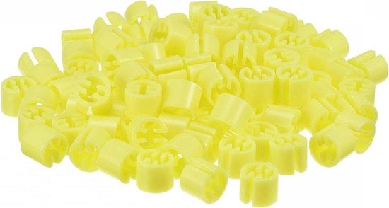 Hangers per capire abbigliamento, set da 100, giallo