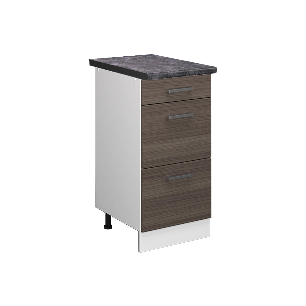 Vicco Mobiletto base per cucina Grigio 40 cm con cassetti, PL Antracite