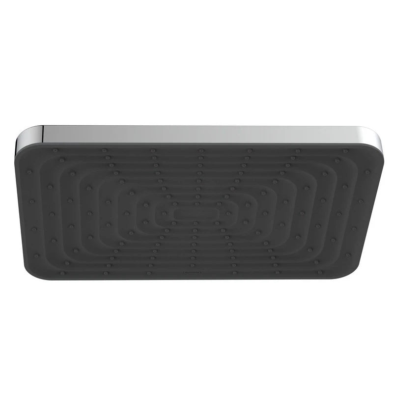 Soffione Conny con sistema anticalcare cromato/nero Aquasanit