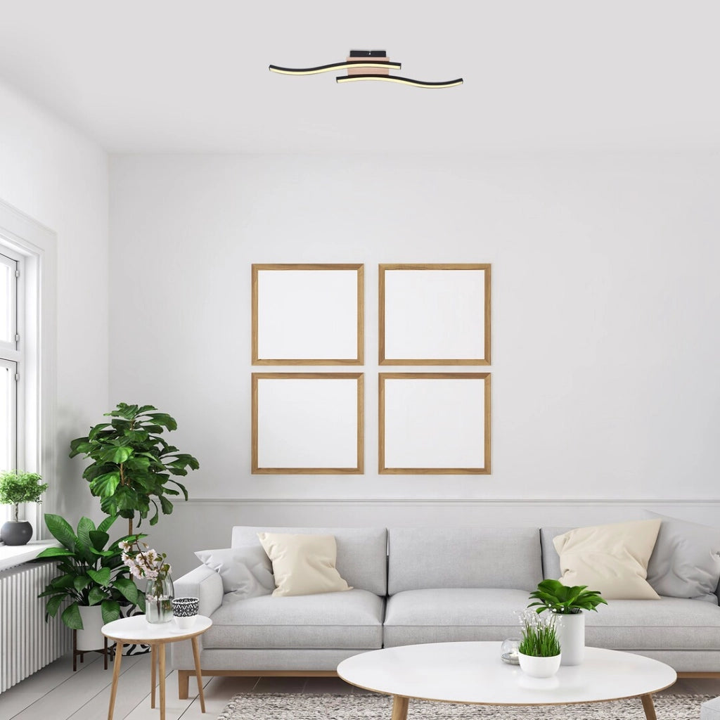 Plafoniera LED Rabalux Heimdall 12W nero opaco 3000K