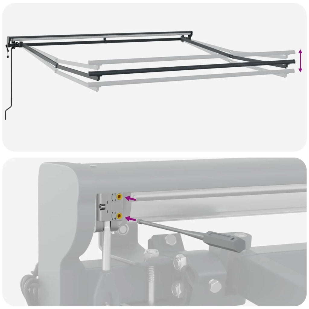 Struttura della tenda Bianco 300 x 250 cm 3330086