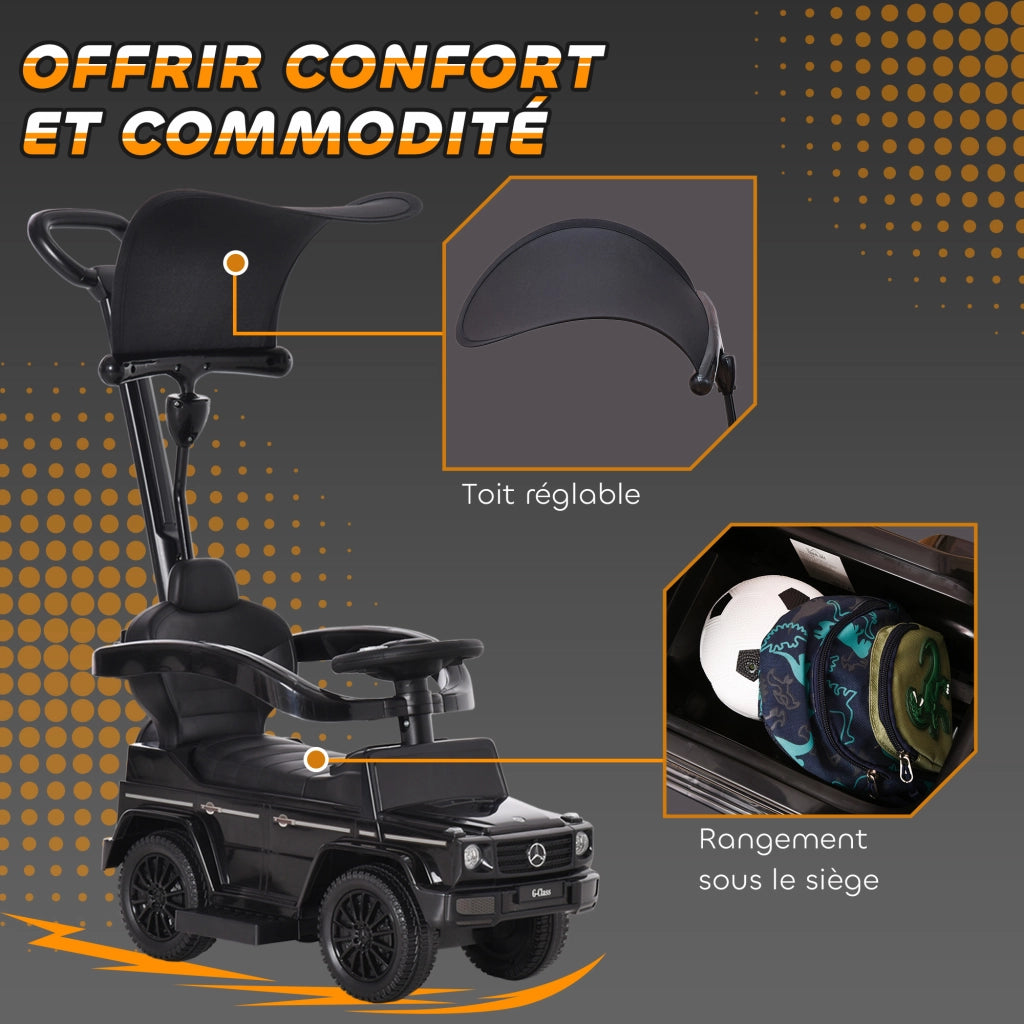 Cavalcabile Auto Bambini Multi-accessoriata ¨C Xylo ¨C Nero 12-36 Mesi