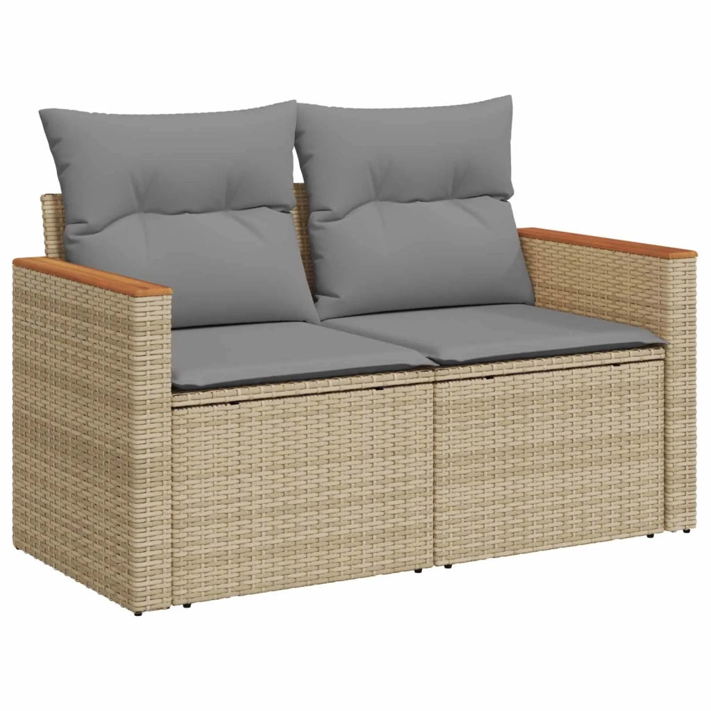Set di divani 6 pz Beige e Grigio Chiaro 3447631