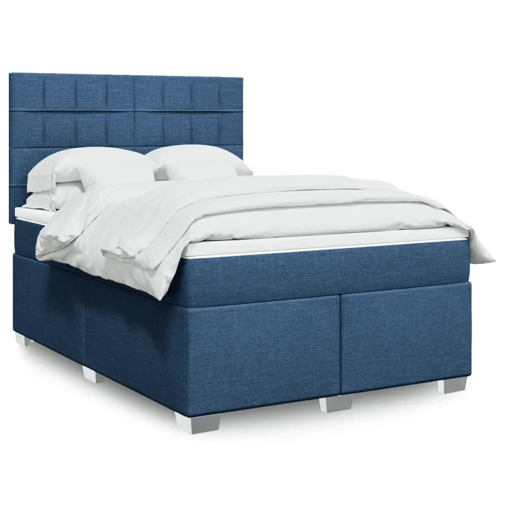 Giroletto a Molle con Materasso Blu 140x200 cm in Tessuto 3290517