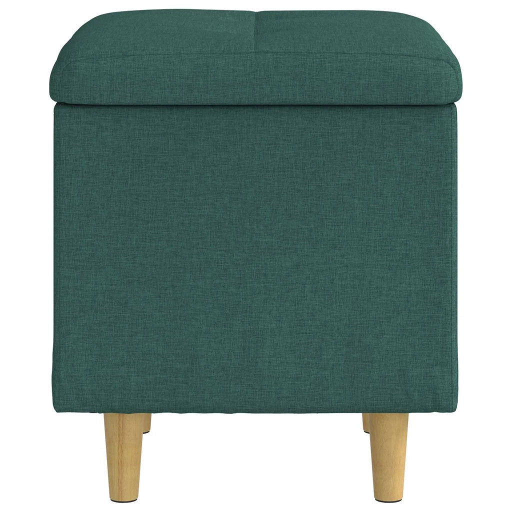 Pouf contenitore Verde Scuro 40 x 40 x 45 cm Tessuto 876806