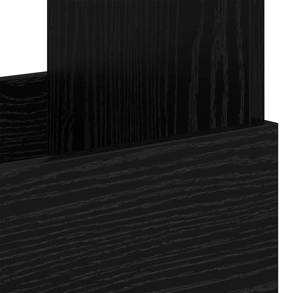 Scaffale per riviste Rovere Nero 68,5 x 30 x 45 cm CFW3681062