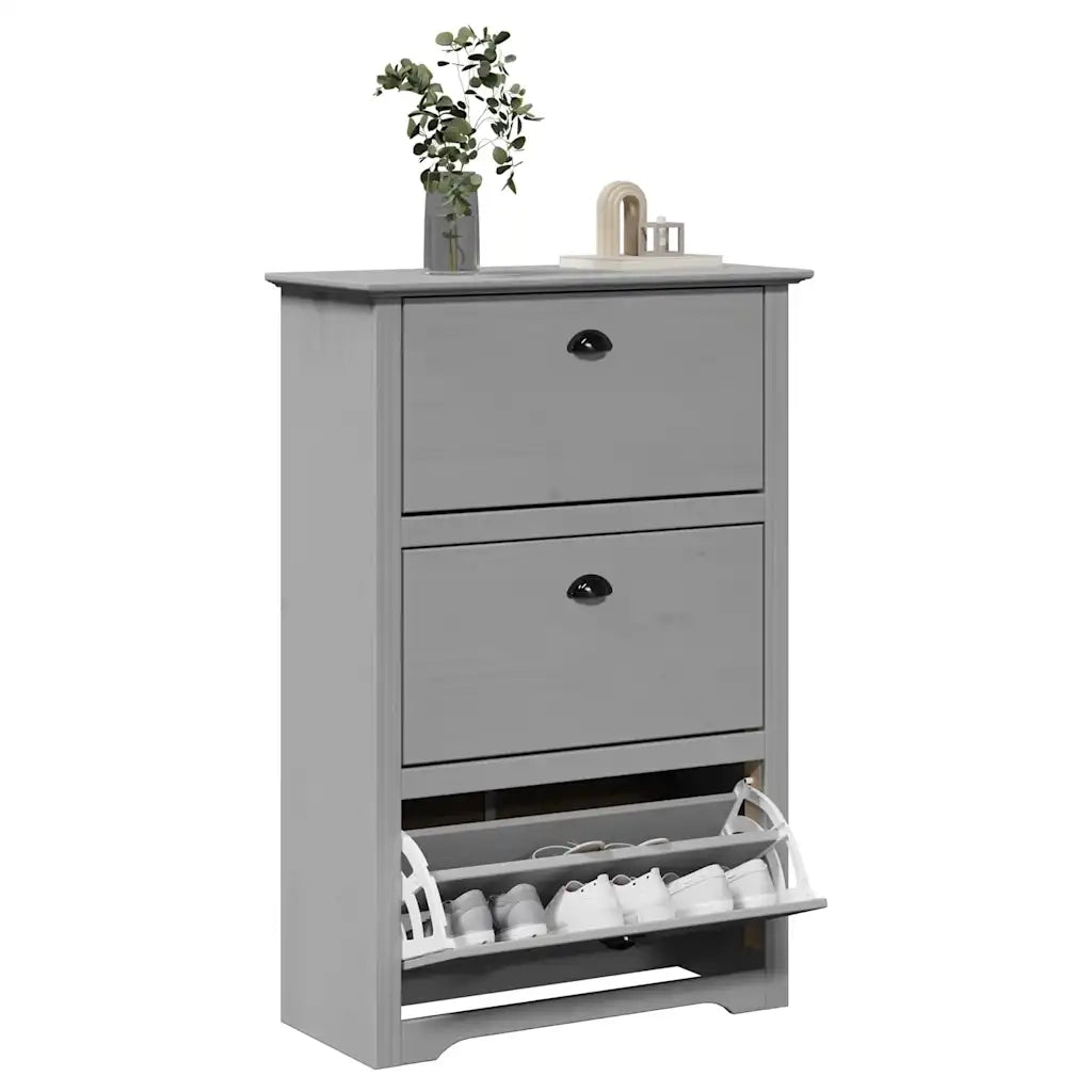 Scarpiera BODO Grigia 80x35x118 cm 4016883