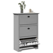 Scarpiera BODO Grigia 80x35x118 cm 4016883