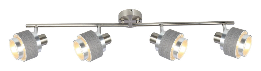 Plafoniera Rabalux Basil 4xE14 cromata satinata rovere